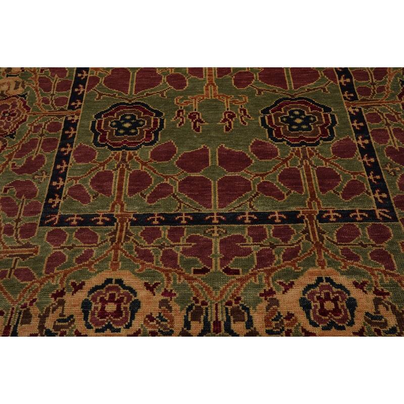 Sage 8'x10' Hand Knotted Arts and Crafts Mission Oushak Area Rug - 8' x 10'