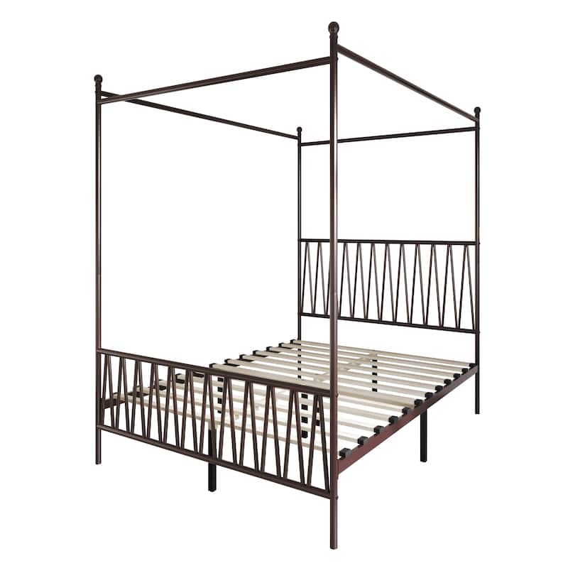 Clayfell Dallas Metal Canopy Bed