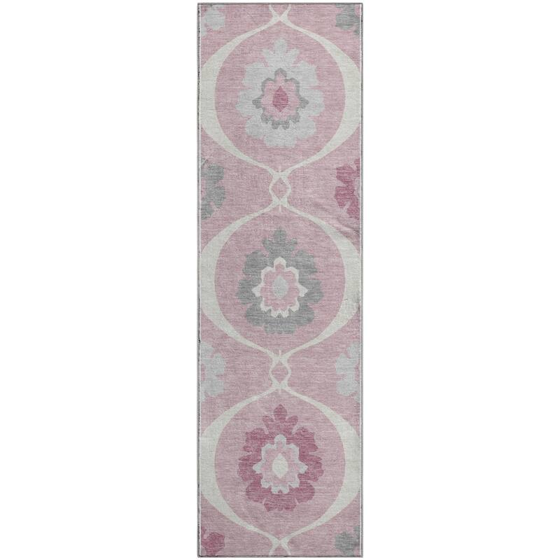 Premium Washable Super Soft Floral Scallops Mayfield Rug