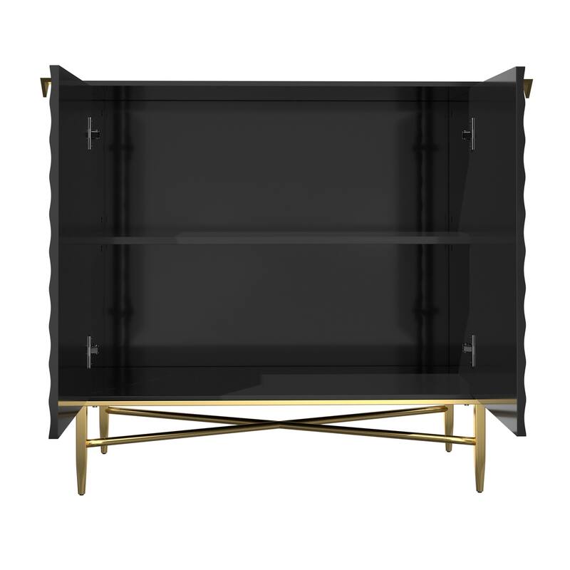 Clihome 31.5-Inch 2 Door Sideboard Locker Media Storage Cabinet/Buffet