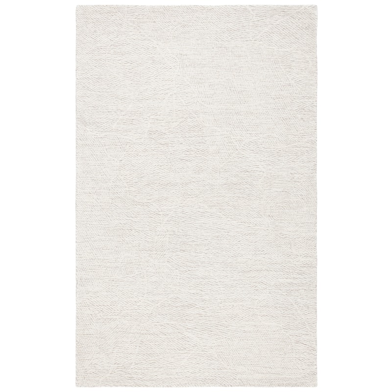 SAFAVIEH Handmade Metro Rozsika French Country Wool Rug - 4' Square - Natural/Ivory