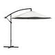 preview thumbnail 2 of 4, Pure Garden Offset 10-foot Cantilever Hanging Patio Umbrella - Cream
