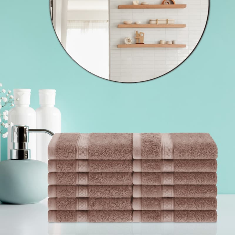Superior Rayon from Bamboo/Cotton Face Towel - (Set of 12) - Sand