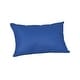 preview thumbnail 9 of 44, Sunbrella 20 x 13 Solid fabric Outdoor Lumbar Throw Pillow in 23 options - 20"W x 13"H Canvas True Blue