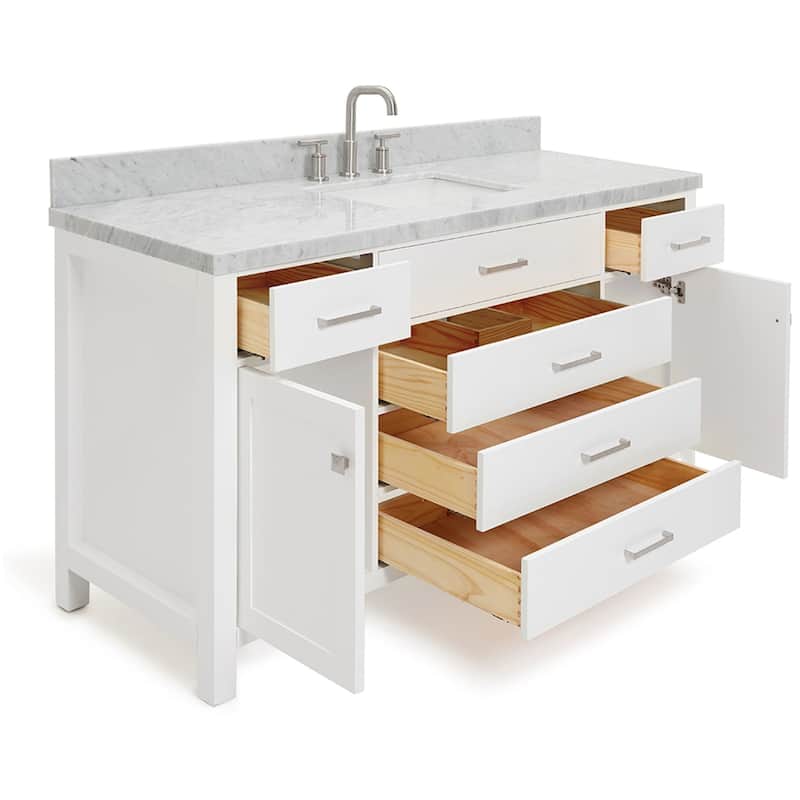 Ariel H061SCWRVO Bristol 61" Free Standing Single Rectangular Basin