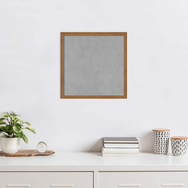 Amanti Art Carlisle Blonde Narrow Framed Magnetic Board