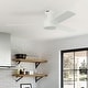 preview thumbnail 1 of 12, Hunter Presto Flush Mount Ceiling Fan w/ Wall Control - Contemporary, Industrial, Scandinavian - LOW PROFILE! 52" - Matte White