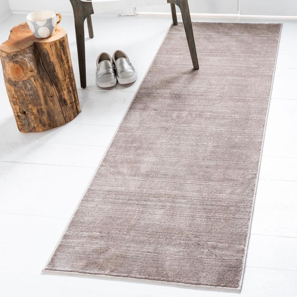 Solid/Striped Richye Collection Area Rug
