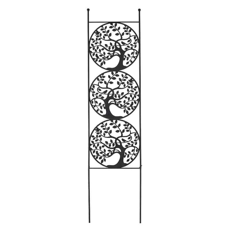Glitzhome 48"H Metal Tree of Life Garden Trellis Garden Stake