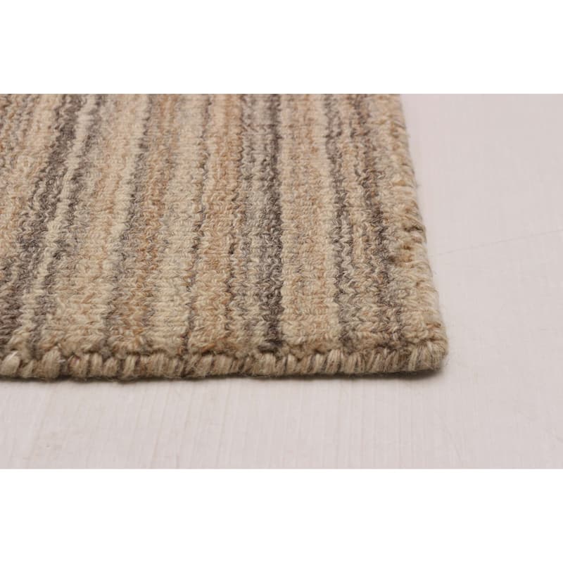 ECARPETGALLERY Hand Loomed Kashkuli Gabbeh Beige Wool Rug - 5'8 x 7'10