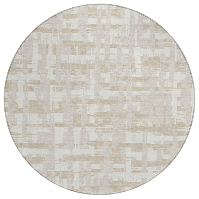 HomeRoots Striped Transitional Rectangle Outdoor Rug