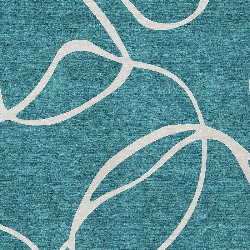 HomeRoots Abstract Transitional Rectangle Outdoor Rug