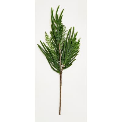 31" Christmas Artificial Evergreen Pine Cedar Spray, Set of 3 - 31