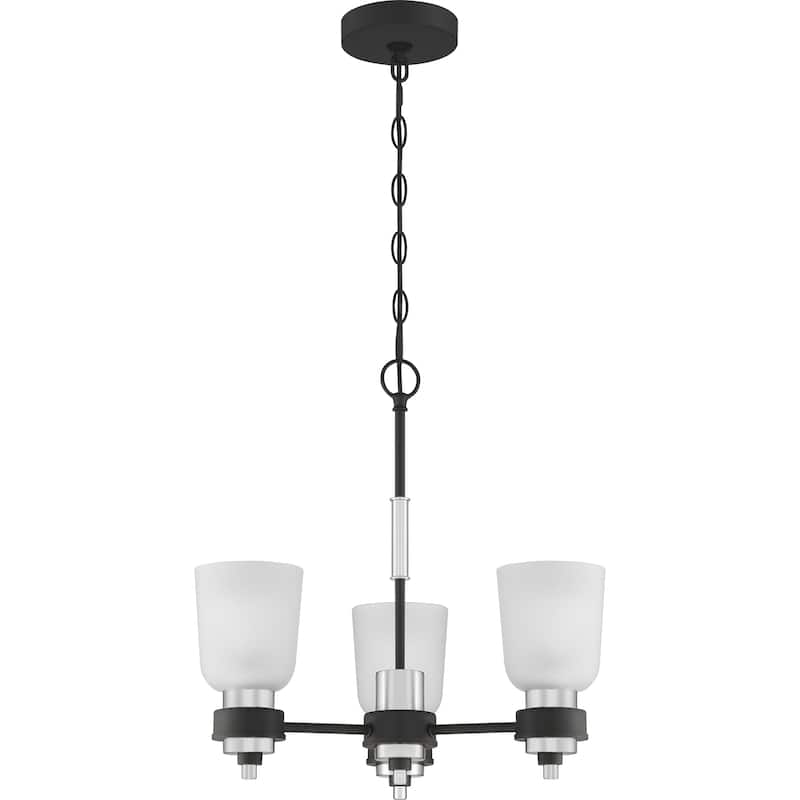 Quoizel Conrad 3-Light 19" Transitional Chandelier in Brushed Nickel - Brushed Nickel