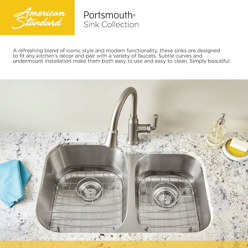 American Standard Portsmouth 23-3/16" Single Basin Stainless Steel