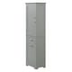 preview thumbnail 13 of 56, GDFStudio - Rowan Tall Freestanding Bathroom Storage Cabinet with Two-Sized Drawers and Adjustable Shelf