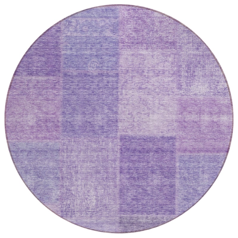 HomeRoots Patchwork Transitional Rectangle Outdoor Rug