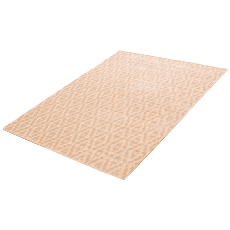 ECARPETGALLERY Hand Loomed Kashkuli Gabbeh Beige Viscose Rug - 5'4 x 7'6