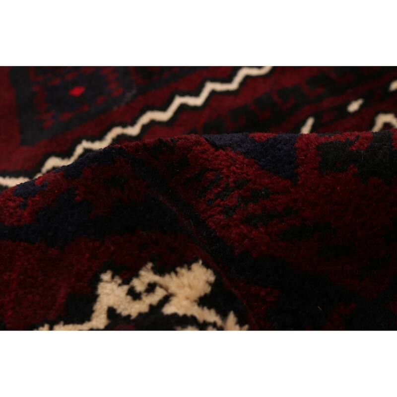 ECARPETGALLERY Hand-knotted Melis Red Wool Rug - 7'1 x 10'1