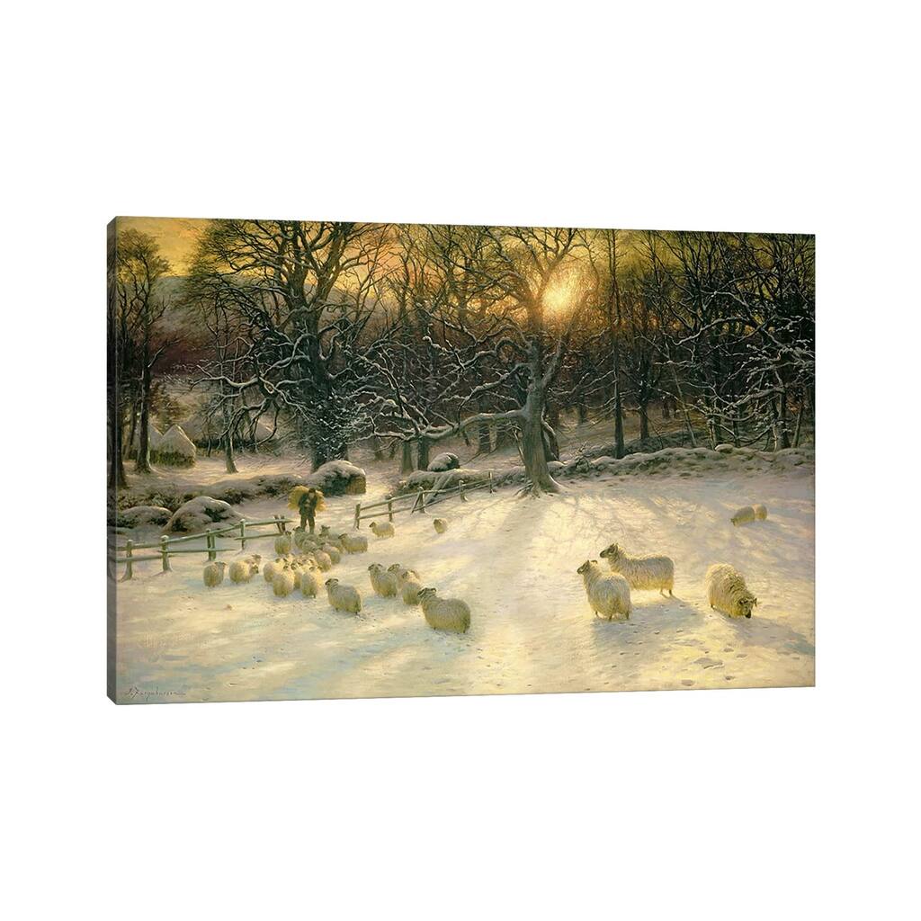 iCanvas "The Shortening Winter's Day is Near a Close " by Joseph Farquharson Canvas Print
