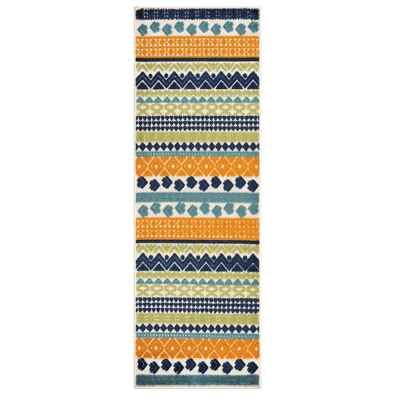 Ronda Contemporary Bohemian Indoor/Outdoor Area Rug