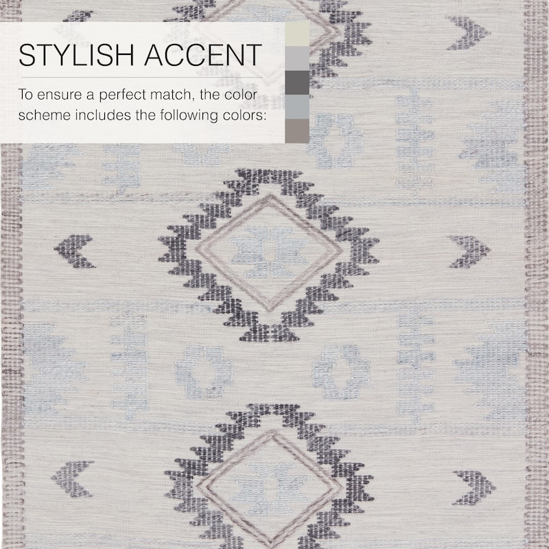 Tazia Handwoven Indoor/Outdoor Tribal Area Rug