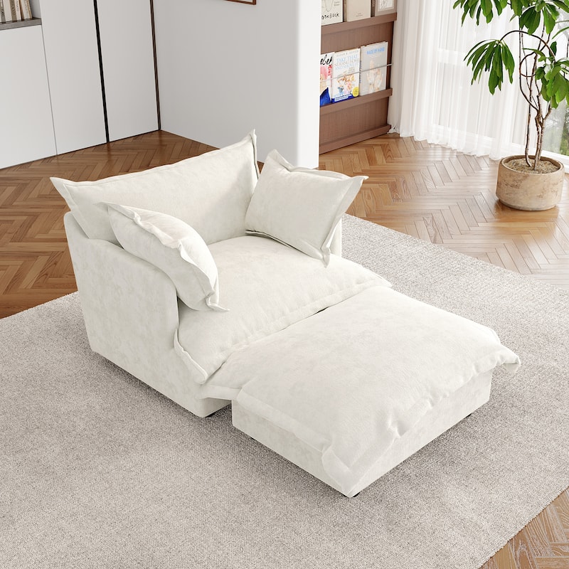 Double Layer Cushion Comfy Cloud Modular Sectional Sofa Set