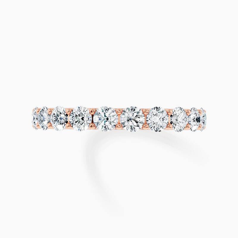 Auriya 14k Gold Round Lab Grown Diamond Half Eternity Band 1.00 - 4.50 ct. tw. (F-G, VS)
