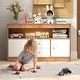 preview thumbnail 15 of 17, Kids Toy Storage Organizer with Open Shelf and 2 Drawers for Playroom - 42" x 12" x 24.5"