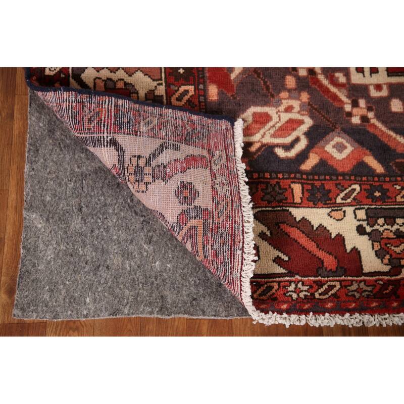 Geometric Bakhtiari Persian Vintage Area Rug Handmade Wool Carpet - 6'8"x 10'6"