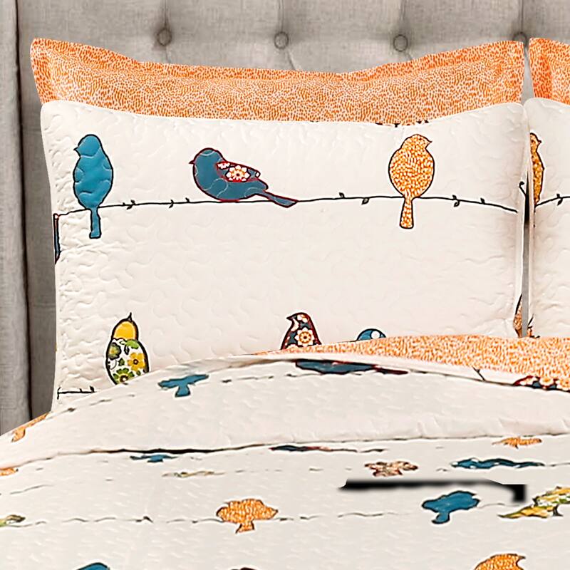 Lush Decor Rowley Birds 7 Piece Quilt Set