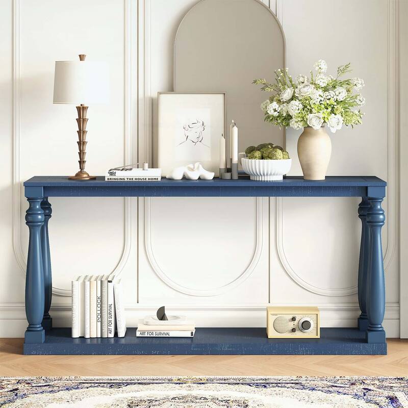 Vintage Console Table with Legs,for Entryway,Hallway,Living Room,Bedroom