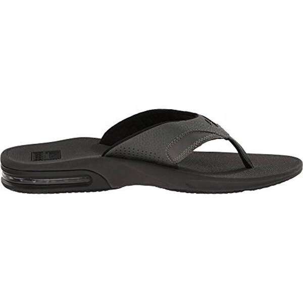men's fanning thong sandals with bottle opener