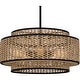 preview thumbnail 3 of 8, Teton 5-Light Matte Black Pendant