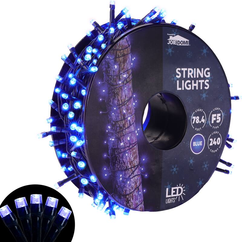 Syncfun 240 LED Cool White Christmas Lights Outdoor, 78.4 FT on Reel