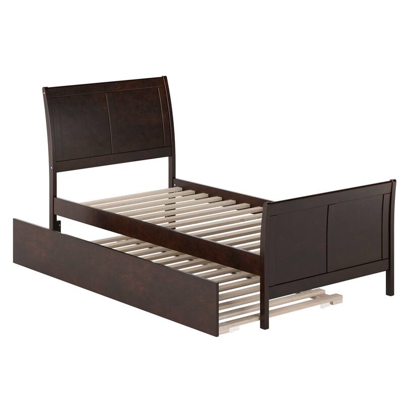 Portland Solid Wood Platform Bed with Matching Footboard and Trundle