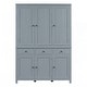 preview thumbnail 8 of 36, reestanding Kitchen Pantry Cupboard Storage Cabinet with Door Shelves