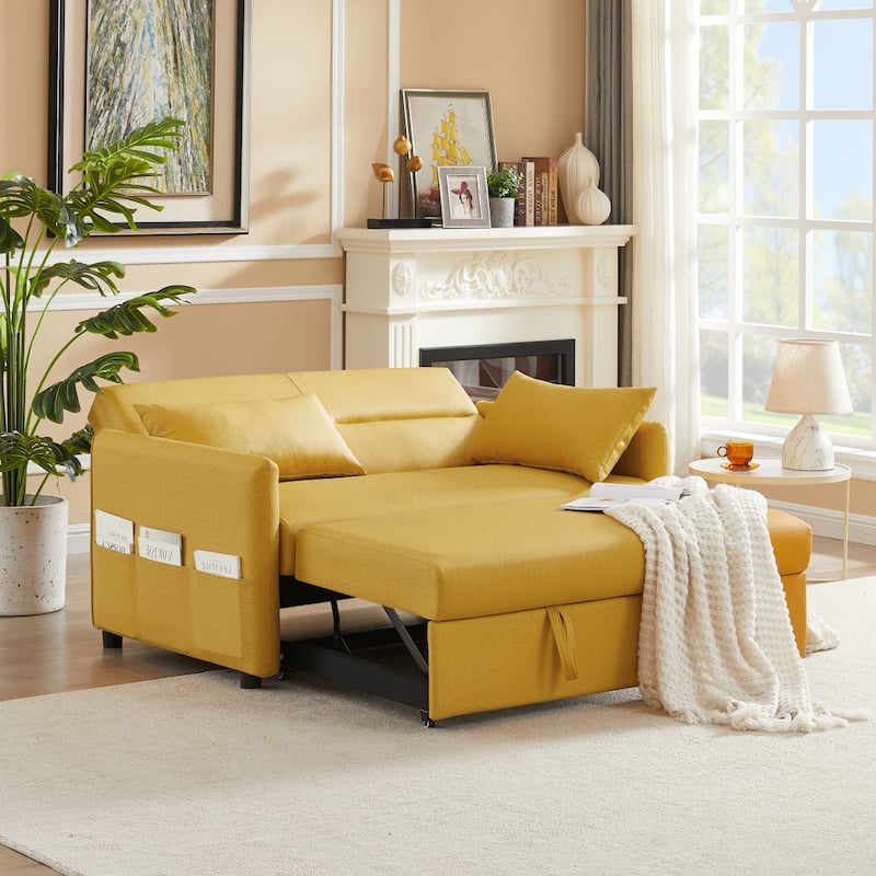 Fabric Leather 2 Seat Sofa