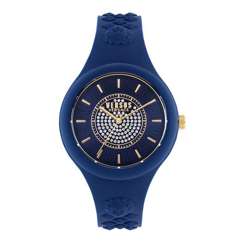 Versus Versace Fire Island Crystal Strap Watch - Blue