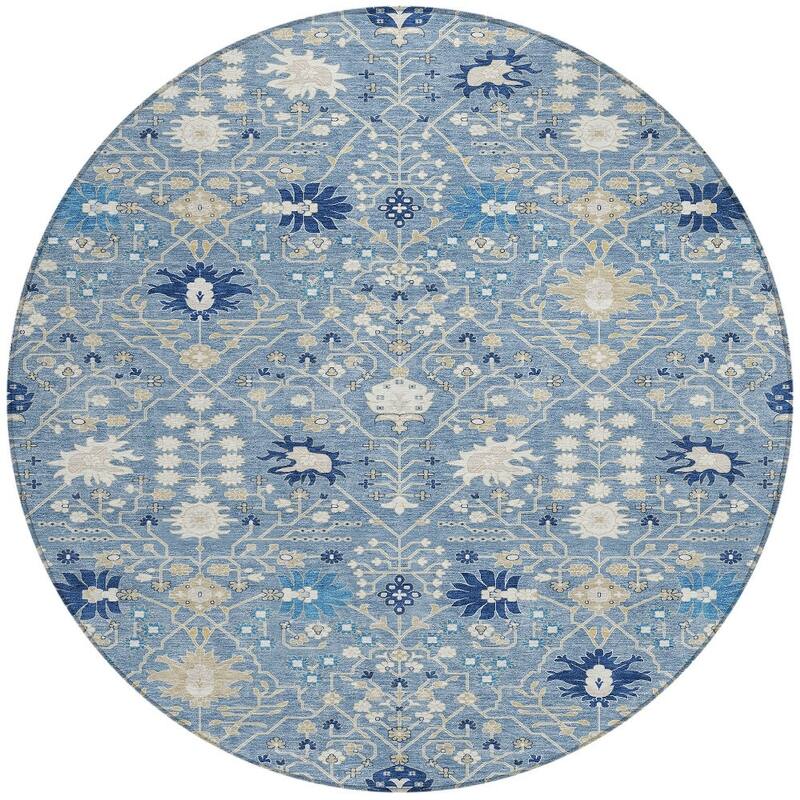 HomeRoots Oriental Traditional Rectangle Outdoor Rug