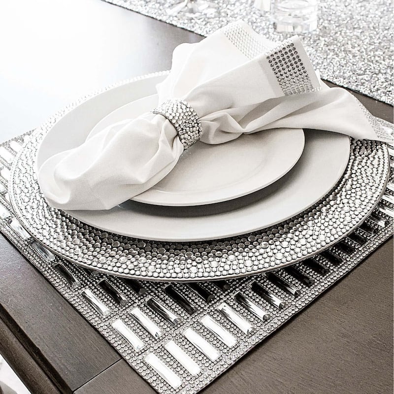 Sparkles Home Strass Rhinestone Charger Plate