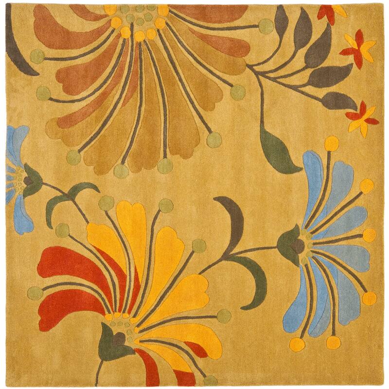 SAFAVIEH, Handmade Soho Renada Floral N.Z. Wool Rug