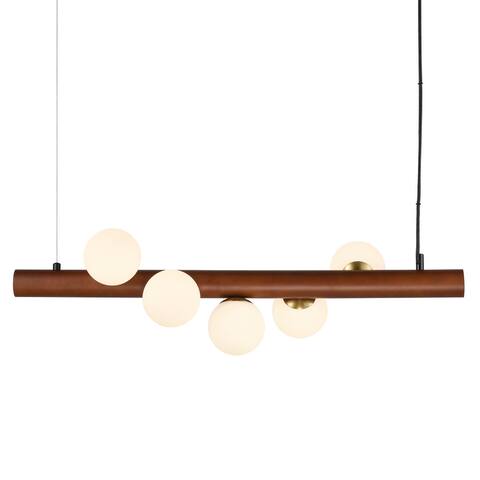 Light Society Burl 5-Light Chandelier