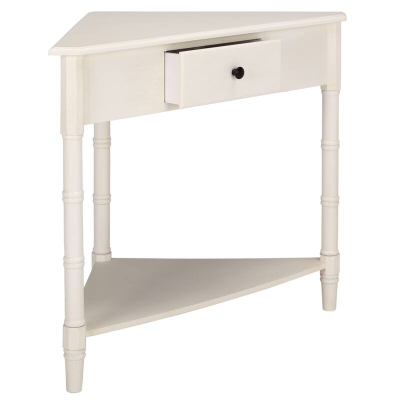 SAFAVIEH Calla Grey Corner Table - 33.9" x 17.3" x 28" - 34"W x 17"D x 28"H