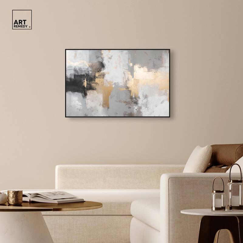 Gilded Gray II Canvas by Art Remedy
