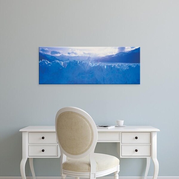 Easy Art Prints Panoramic Image 'Glacier, Moreno Glacier, Los Glaciares National Park, Patagonia, Argentina' Canvas Art