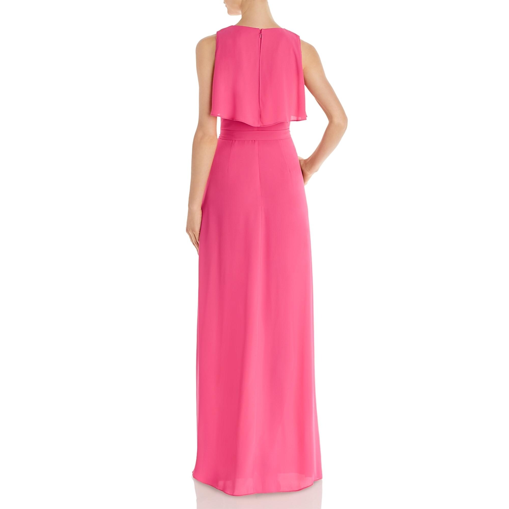 bcbg pink long dress