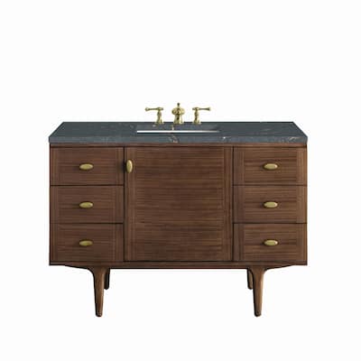 James Martin Vanities 670-V48-3PBL Amberly 48" Single Basin Wood
