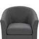 preview thumbnail 15 of 92, Modern Upholstered Swivel Barrel Chair Living Room Accent Chair