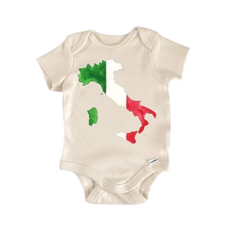 Italy Boot Italian - Baby Boy Girl Clothes Infant Bodysuit Funny Cute Newborn